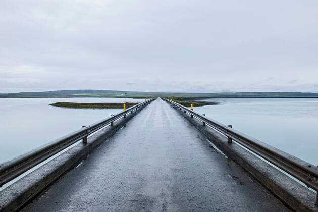 single track bridge leading into the unknow in Iceland Skagafjörður, Iceland CR_THHE200628-424372-01