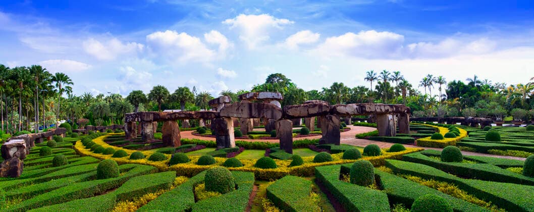 Stonehenge Panorama. Stonehenge Panorama in Nong Nooch Garden. Pattaya, Thailand.  Copyright: xGNNickx 13459232