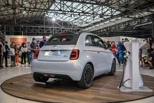 Turin. Absolute preview of the FIAT 500e electric car In the picture:  Copyright: xRiccardoxGiordanox xIPAx xFotosickix