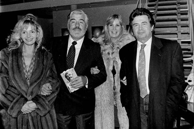Archiv Mario Adorf Frau Monique Muenchen 1992 Archiv Motive Adorf Buchpraesentation Muenchen *** Archive Mario Adorf Mrs. Monique Munich 1992 Archive Motifs Adorf book presentation Munich
