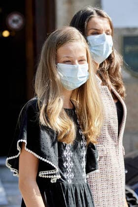 23-07-2020 Merida King Felipe and Queen Letizia and Crown Princess Leonor and Princess Sofia leaving the National Inn in Merida, Spain. No Spain  Copyright: xPPEx