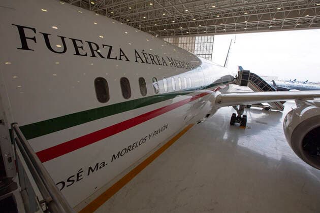 July 27, 2020, Ciudad De Mexico, Ciudad De Mexico, USA: A press tour of the former Mexican presidential plane Maria Morelos y Pavon, a Boing 787-8, took place following the daily morning press conference of Mexican President Andres Manuel Lopez Obrador at Benito Juarez International Airport in Mexico City, Monday, July 27, 2020. The president, who only flies commercial as one measure in his austerity government, has been trying to sell the plane since he took office. The plane was stored in Victorville California at a cost of about 4,000,00.00 dollars. ANTONIO NAVA PI Ciudad De Mexico USA - ZUMAp124 20200727_zaa_p124_016 Copyright: xAntonioxNavax