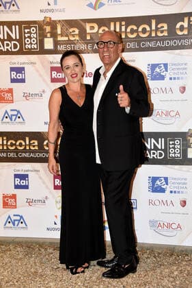 Foto IPP Gioia Botteghi Roma 28 07 2020 Decimo anno del premio La pellicola D oro, nella foto: Stefano Masciarelli con la moglie Italy Photo Press - World Copyright