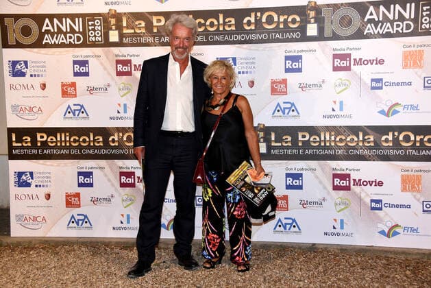 Foto IPP Gioia Botteghi Roma 28 07 2020 Decimo anno del premio La pellicola D oro, nella foto: Cinzia Th Torrino con il marito Italy Photo Press - World Copyright