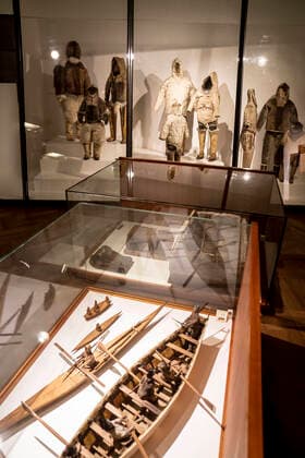 Udstillingen Eskimoer og Groenland paa Nationalmuseet i Koebenhavn, torsdag den 30. juli 2020. Nationalmuseet vil i naeste uge begynde arbejdet med at droppe ordet eskimo i sin arktiske udstilling Eskimoer og Groenland . Det skyldes , at ordet eskimo af mange opfattes nedsaettende.. , Copenhagen Denmark  Copyright: RitzauxScanpix MadsxClausxRasmussenx cop101 spdk20200730-120928-L