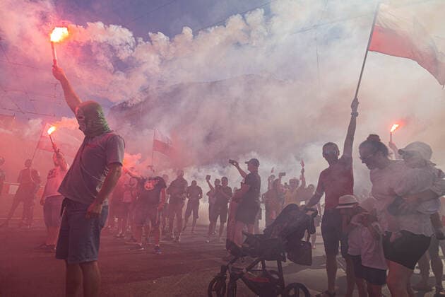 Bilder des Jahres 2020, News 08 August News Themen der Woche KW31 News Bilder des Tages August 1, 2020, Wroclaw, Poland: 1st Aug, 2020 Wroclaw, Poland. Anniversary of the Warsaw Uprising of 1944 against the German-Nazi occupation of Warsaw during World War Wroclaw Poland - ZUMAk137 20200801_zap_k137_004 Copyright: xKrzysztofxKaniewskix