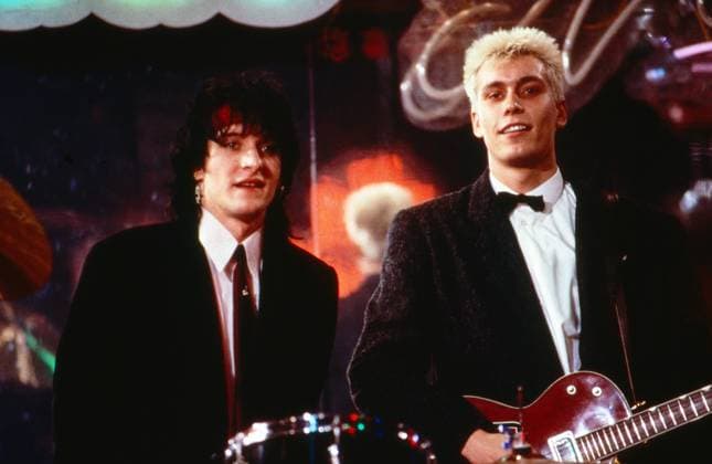 Die Spielbude Die Spielbude, Unterhaltungsshow, Deutschland 1982 - 1989, Gaststar: Bela B und Farin Urlaub von der Band Die Ärzte , Hamburg Hamburg Deutschland *** Die Spielbude Die Spielbude, entertainment show, Germany 1982 1989, guest star Bela B and Farin vacation from the band Die Ärzte, Hamburg Hamburg Germany Copyright: FrankxHempel UnitedArchives19507016_03 EDITORIAL USE ONLY