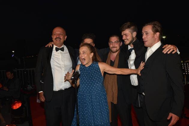 Isabel von Karajan, Crew, Beste Uraufführung, Stillhang, Festspiele Erl, Österreichischer Musiktheaterpreis, Gala, Terminal 2, Salzburg 2020,