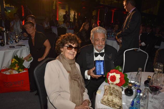 Placido Domingo, Gattin Martha, Preis, Österreichischer Musiktheaterpreis, Gala, Terminal 2, Salzburg 2020,