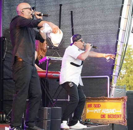 Trebur 08.08.2020: Treburer Kultursommer Music Monks treten auf mit den Hits von SEED und Peter Fox