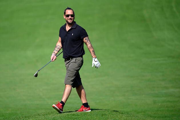 Sänger Marc A. Trauffer, beim Golf, Schweiz, 11.08.2020