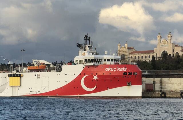 Turkish seismic vessel Oruc Reis starts energy survey in East Med Copyright: TolgaxAdanali 16178335