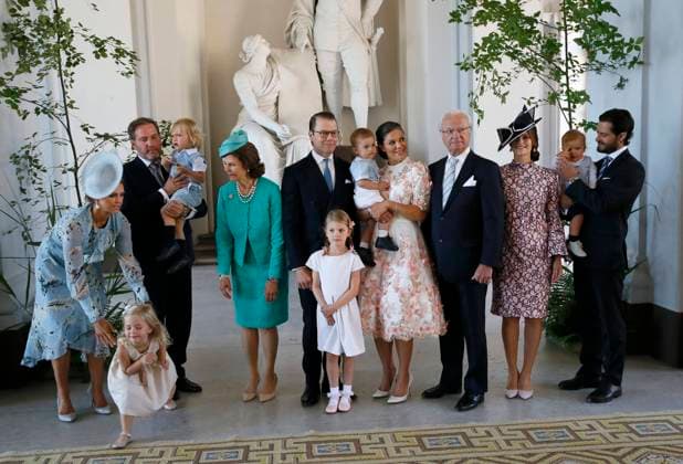 Princess Madeleine, Christopher O Neill, princess Leonore, prince Nicolas, queen Silvia, crown princess Victoria, princess Estelle, prince Oscar, king Carl XVI Gustaf, princess Sofia, prins Carl Philip, prince Alexander Crown princess Victorias 40th birthday, Te Deum thanksgiving service, the Royal Chapel, Royal Palace, Stockholm, 2017-07-14 (c) Charles Hammarsten IBL Bildbyra Kronprinsessan Victorias 40-arsdag, Te Deum, Slottskyrkan, Stockholm, 2017-07-14 Stockholm Sverige kungahus Sverige x2492x  Copyright: xCharlesxHammarsten TTx Crown princess Victorias 40th birthday, Te Deum thanksgiving ser