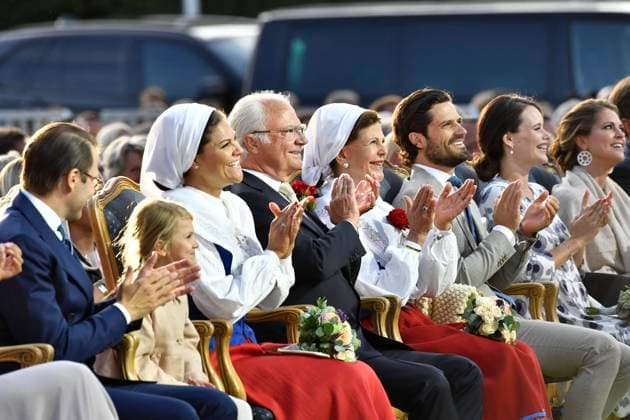 Prince Daniel, Princess Estelle, Crown princess Victoria, King Carl XVI Gustaf, Queen Silvia, Prince Carl Philip, Princess Sofia, Princess Madeleine Crown princess Victorias 40th birthday, Borgholm, Öland, 2017-07-14 Karin Törnblom IBL Kronprinsessan Victorias 40-arsdag, Borgholm, Öland, 2017-07-14 Stockholm Sverige x2377x  Copyright: xKarinxTörnblom TTx Crown princess Victorias 40th birthday, Borgholm, Öland, 2017-0