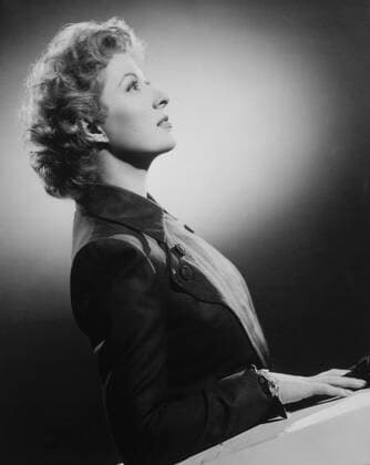 Actress Greer Garson, Profile, 1950  Copyright: xJTxVintagex jtv007155
