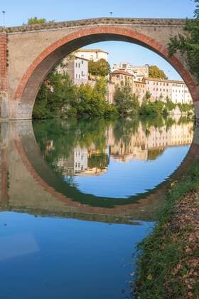 Ponte della Concordia, Concorde Bridge, Fossombrone, Marche, Italy, Europe ÂMauroFlamini REDA&CO 1028_38_MFL12765