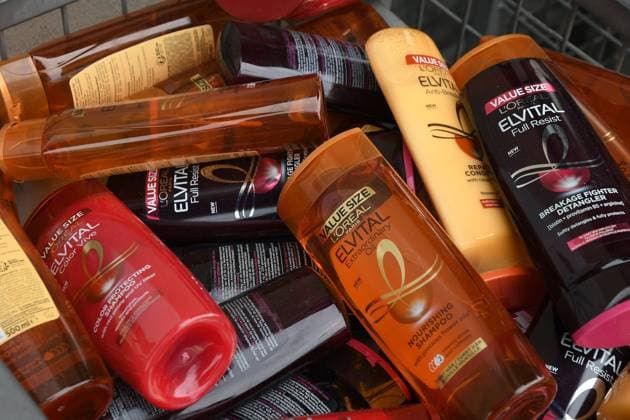 Copenhagen, Denmark, 19 August 2020,L*Oreal Paris prodtcus display for sale in Matats srre in danish capital , (Photo..Francis Joseph Dean DeanPictures)
