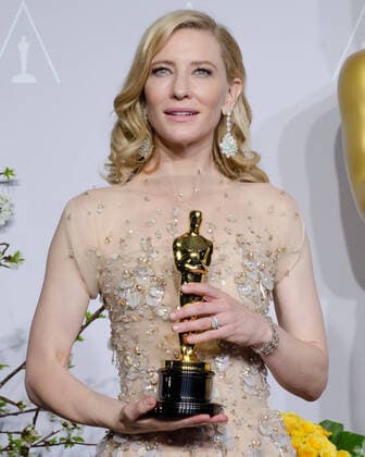 OSCARS. Beste Hauptdarstellerin. Preisträgerinnen 2011-2020 March 2, 2014, Hollywood, California, USA: Cate Blanchett poses in the press room during the Oscars at Loews Hollywood Hotel. Hollywood USA - ZUMAb173 20140302_zap_b173_310 Copyright: xBillyxBennightx