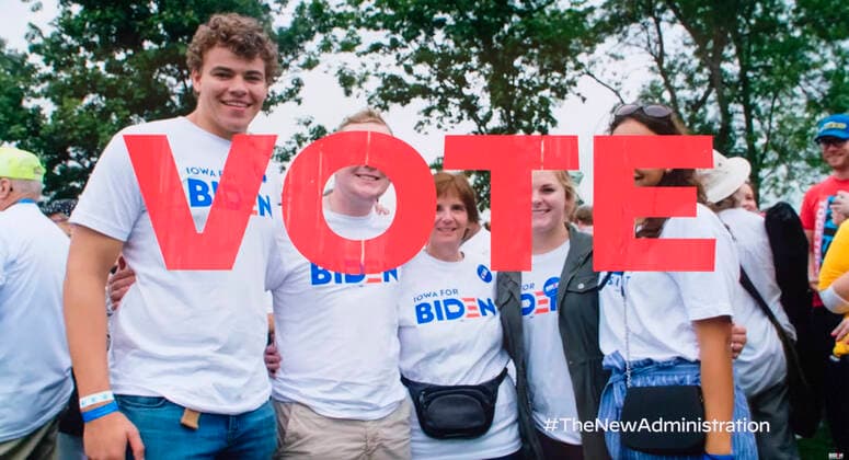 August 30, 2020 - Wilmington, Delaware, U.S. - A screen grab from a new 30-second ad by the Biden Harris campaign entitled Everybody Vote that ran during the 2020 MTV Video Music Awards tonight. It was one of two spots on the awards show aimed at pointing younger voters towards voting and supporting the Democratic ticket. Wilmington U.S. - ZUMAce6_ 20200830_zaf_ce6_011 Copyright: xBidenxForxPresidentx
