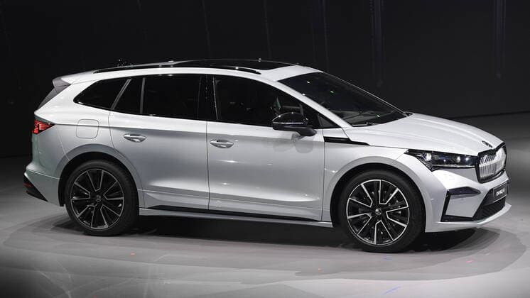 Premiere of the Enyaq iV, the first purpose-built electric car of Czech car maker Skoda Auto, in Prague, Czech Republic, September 1, 2020. (CTKxPhoto OndrejxDeml) CTKPhotoP202009010931401 _DML3900