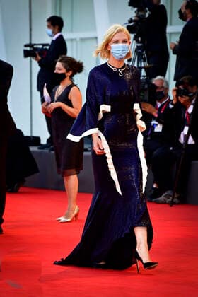 Foto IPP - Daniele Cifala™ - 02 09 2020 - Lacci Red Carpet And Opening Ceremony Red Carpet Arrivals - The 77th Venice Film Festival - 77 Mostra Internazionale d™Arte Cinematografica - nella foto: Cate Blanchett con la mascherina