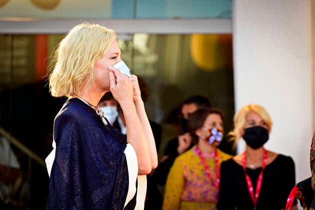 Foto IPP - Daniele Cifala™ - 02 09 2020 - Lacci Red Carpet And Opening Ceremony Red Carpet Arrivals - The 77th Venice Film Festival - 77 Mostra Internazionale d™Arte Cinematografica - nella foto: Cate Blanchett indossa la mascherina