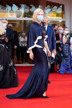 Cate Blanchett bei der Festivaleröffnung mit der Premiere des Kinofilms Lacci auf der Biennale di Venezia 2020 77. Internationale Filmfestspiele von Venedig im Palazzo del Cinema. Venedig, 02.09.2020