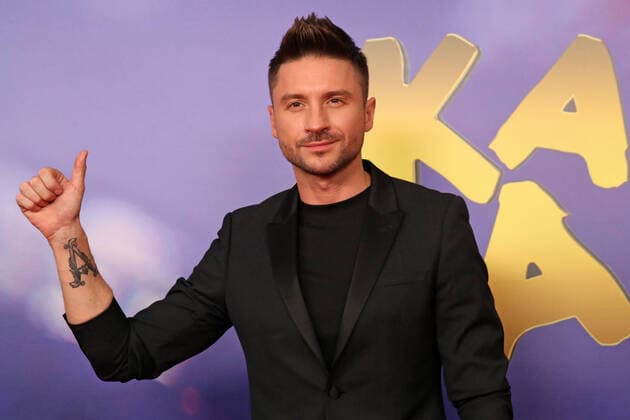 MOSCOW, RUSSIA - SEPTEMBER 4, 2020: Russian singer Sergey Lazarev attends an online ceremony to present the 3rd annual Zhara Music Awards at Karo 11 Oktyabr Cinema. Vyacheslav Prokofyev TASS  TS0E5DA7