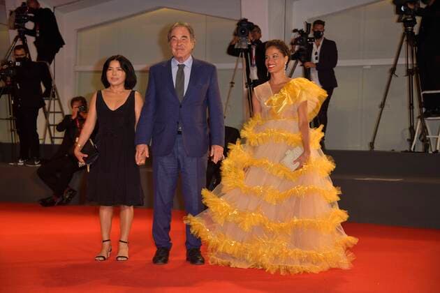 77th Venice Film Festival 2020, Red Carpet Kineo Prize. Pictured Sun-jung Jung, Oliver Stone  Copyright: xSimonexComix xIPAx xVeneziax2020x