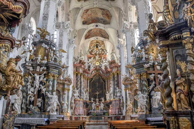 Innenansicht, Klosterkirche, Neuzelle, Brandenburg, Deutschland
