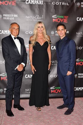 77th Venice Film Festival 2020, Best movie award red carpet. Pictured Pedro Alonso, Tiziana Rocca, Alberto Barbera  Copyright: xManuelexMangiarottix xIPAx xManuelexMangiarottix xVeneziax20x