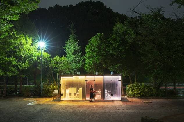 A Japanese architect has designed two transparent public toilets that people can asses for cleanliness before entering. Designed by Shigeru Ban, the stalls are part of a project organised by the nonprofit Nippon Foundation, titled The Tokyo Toilet. The project asked 16 different artists to redesign 17 public bathrooms throughout the district of Shibuya, in the hopes of making them more accessible and appealing. Located inside the city?s Yo Yogi Fukamachi Mini Park and the Haruno Ogawa Community Park, the public conveniences have been designed with two key points in mind - cleanliness and security - two aspects we all take into consideration when entering a public restroom. Although the thought of the toilet s being see-through sounds Copyright: xx 40836699 EDITORIAL USE ONLY. NOT FOR USE BY NEWSPAPERS BASED IN THE UK.