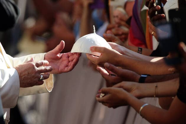 Bilder des Jahres 2020, News 09 September News Themen der Woche KW37 News Bilder des Tages September 9, 2020 - Vatican City (Holy See) - POPE FRANCIS during the first general audience after the lockdown caused by the Covid-19, in the courtyard of S. Damaso at the Vatican. EvandroInetti via ZUMA Wire Vatican City State - ZUMAi15_ 20200909_zaf_i15_021 Copyright: xEvandroxInettix