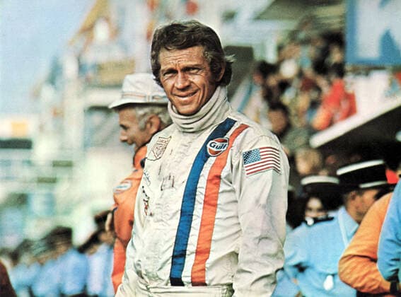 LE MANS STEVE MCQUEEN LE MANS Date: 1971. Strictly editorial use only in conjunction with the promotion of the film. Credit line mandatory. This image is copyright of the film company and is supplied under the terms of issue as film still. No commercial or book cover use permitted without prior consent from the film company.  Mandatory credit line: Image courtesy CINEMA CENTER FILMS SOLAR PRODUCTIONS Ronald Grant Archive Mary Evans