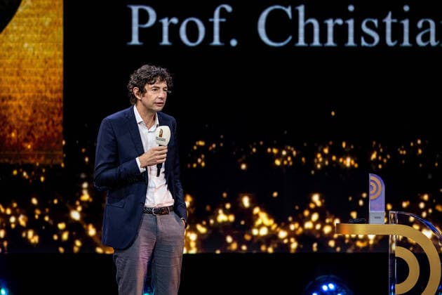 Hamburg, 10. September 2020 - Prof. Dr. Christian Drosten während des Deutschen Radiopreises 2020 im Hamburger Schuppen 52