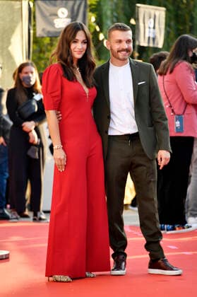 Nilam Farooq und Edin Hasanovic bei der Ankunft zur 21. Verleihung der First Steps Awards 2020 im Säälchen. Berlin, 14.09.2020