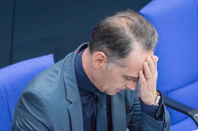 News Bilder des Tages Berlin, Plenarsitzung im Bundestag Deutschland, Berlin - 16.09.2020: Im Bild ist Heiko Maas (Bundesminister des Auswärtigen, spd) während der Sitzung des deutschen Bundestags zu sehen. Berlin Bundestag Berlin Deutschland