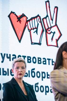September 16, 2020, Belarus: Prominent Belarusian opposition leader MARIA KOLESNIKOVA is facing up to five years in prison after she was charged with actions aimed at undermining Belarusian national security. She became one of the faces of the mass protests against President Lukashenko after a disputed presidential election in August, and is currently in prison in Minsk. FILE PHOTO SHOT: July 30, 2020, Minsk, Belarus: MARIA KOLESNIKOVA gives a speech in a rally in support of Svetlana Tikhanovskaya after the arrest of the main opposition candidates for the Belarus presidency. Minsk Belarus - ZUMAa131 20200730_mda_a131_010 Copyright: xCelestinoxArcexLavinx