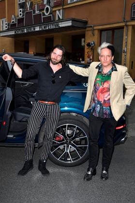 Christian Klandt und Bela B Felsenheimer bei der Eröffnung vom Achtung Berlin - New Berlin Film Award Filmfestival 2020 mit dem Kinofilm Leif in Concert - Vol. 2 im Kino Babylon. Berlin, 16.09.2020
