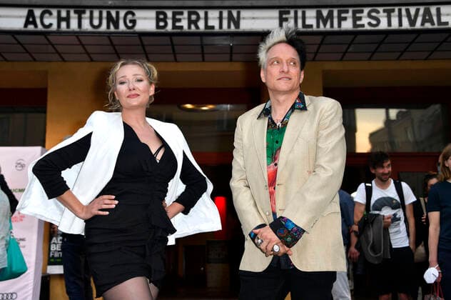 Monika Anna Wojtyllo und Bela B Felsenheimer bei der Eröffnung vom Achtung Berlin - New Berlin Film Award Filmfestival 2020 mit dem Kinofilm Leif in Concert - Vol. 2 im Kino Babylon. Berlin, 16.09.2020