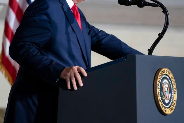 September 17, 2020, Washington, District of Columbia, USA: United States President Donald J. Trump makes remarks at the White House Conference on American History in observance of Constitution Day at the National Archives in Washington, DC on Thursday, September 17, 2020 Washington USA - ZUMAs152 20200917_zaa_s152_151 Copyright: xAlexxEdelmanx