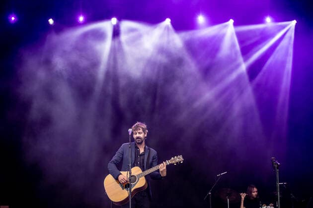 Hamburg, 19. September 2020 - Niels Frevert bei einem Konzert auf der Festival Village Stage im Rahmen des Reeperbahn Festivals 2020