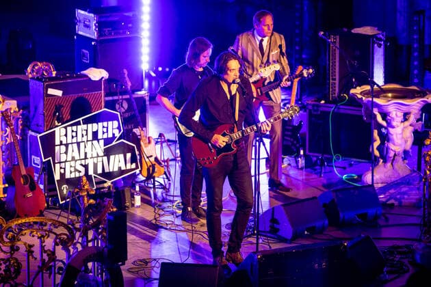 Hamburg, 19. September 2020 - Die Sterne (Frank Spilker) bei einem Konzert in der Hauptkirche St. Michaelis im Rahmen des Reeperbahn Festivals 2020