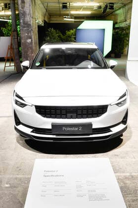 Ein Polestar 2 beim Greentech Festival im Kraftwerk Berlin. Berlin, 18.09.2020 *** A Polestar 2 at the Greentech Festival at Kraftwerk Berlin Berlin, 18 09 2020 Foto:xF.xKernx xFuturexImage
