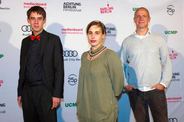 Alexander Aehlig, Friederike Höhn und Christoph Kiessig bei der Ankunft zur Preisverleihung vom Achtung Berlin - New Berlin Film Award Filmfestival 2020 im Kino Babylon, Berlin, 20.09.2020