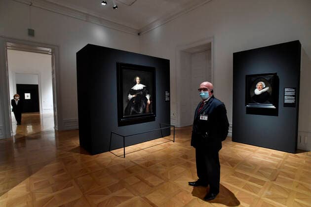 Journalistic tour of the big international exhibition of works by Rembrandt van Rijn called Rembrandt: Portrait of a Man, took place in the Kinsky Palace in Prague, Czech Republic, on September 24, 2020. (CTKxPhoto VitxSimanek) CTKPhotoP202009240654501 VIS 003