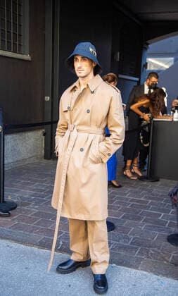 Italy: Milano Fashion Week 2020 Guests buyers of the N21 brand show photographed outside the show, Milan Fashion Week September 2020. Milano (MI) Lombardia Italy Copyright: FrancoxRe