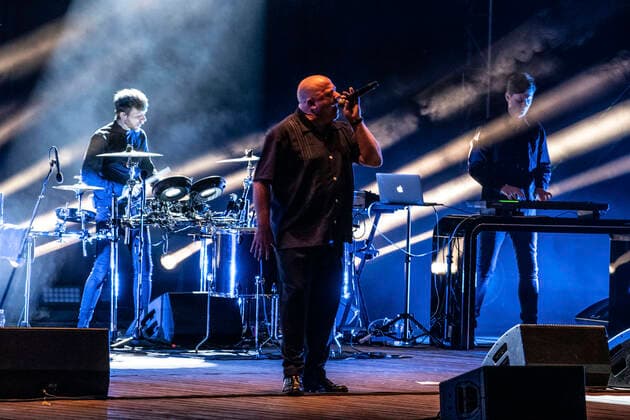 VNV Nation live beim Open Air 2020 in der Freilichtbühne Junge Garde. Dresden, 24.09.2020