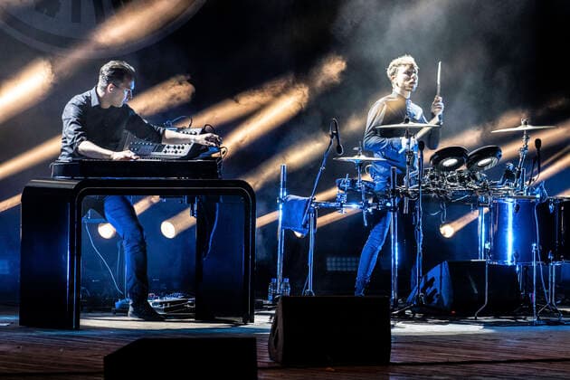 VNV Nation live beim Open Air 2020 in der Freilichtbühne Junge Garde. Dresden, 24.09.2020