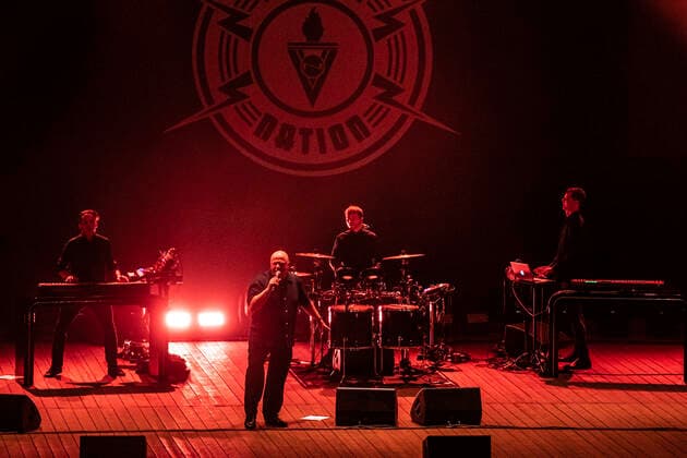 VNV Nation live beim Open Air 2020 in der Freilichtbühne Junge Garde. Dresden, 24.09.2020